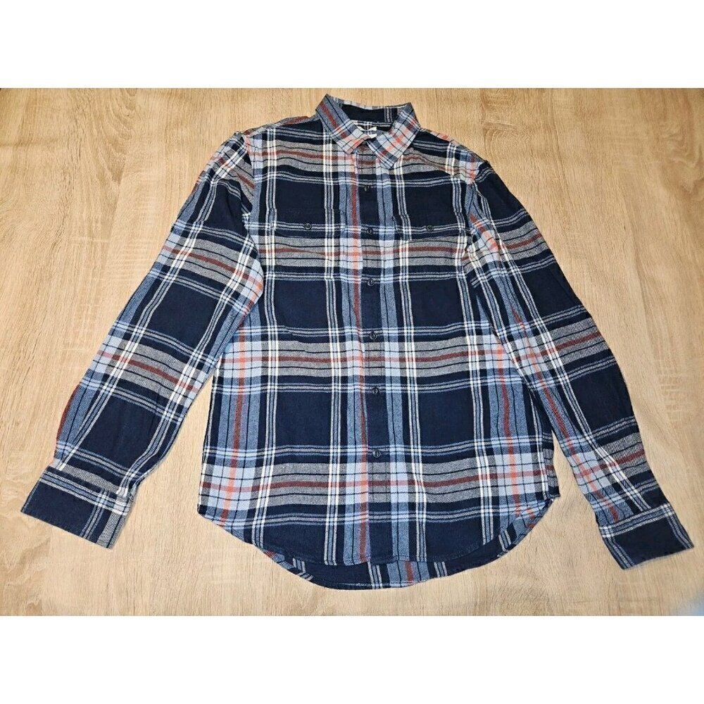Old Navy Mens 100% Cotton Flannel Button Down Shirt Size S Regular Fit